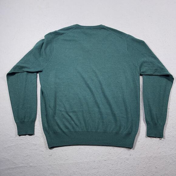 Peter Millar Sweater Mens XL V Neck Pullover Merino Wool Knit Preppy - Picture 8 of 9